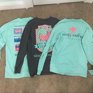 Set of 3 Simply Southern Shirts